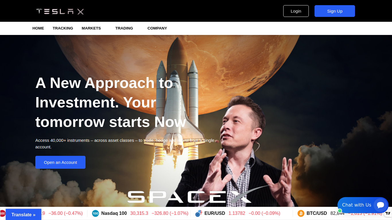 Archived capture of tesladealer.co.za, a website assessed as fraudulent.